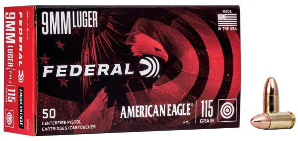 Federal American Eagle 9mm 115GR